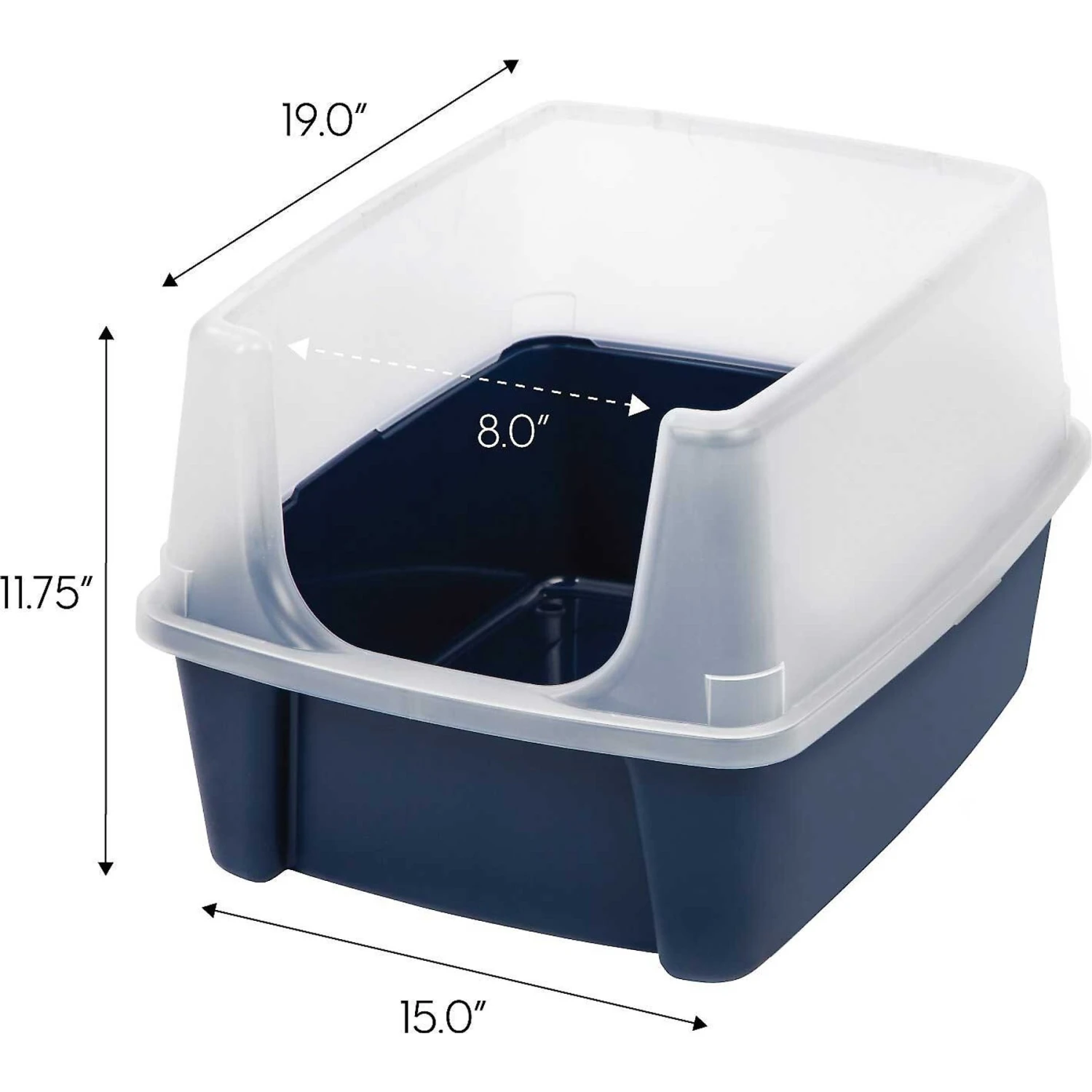Frisco Plastic Litter Scooper With Caddy & IRIS USA Open Top Litter Box With Scatter Shield 6 Frisco Plastic Litter Scooper With Caddy & IRIS USA Open Top Litter Box With Scatter Shield - Image 6