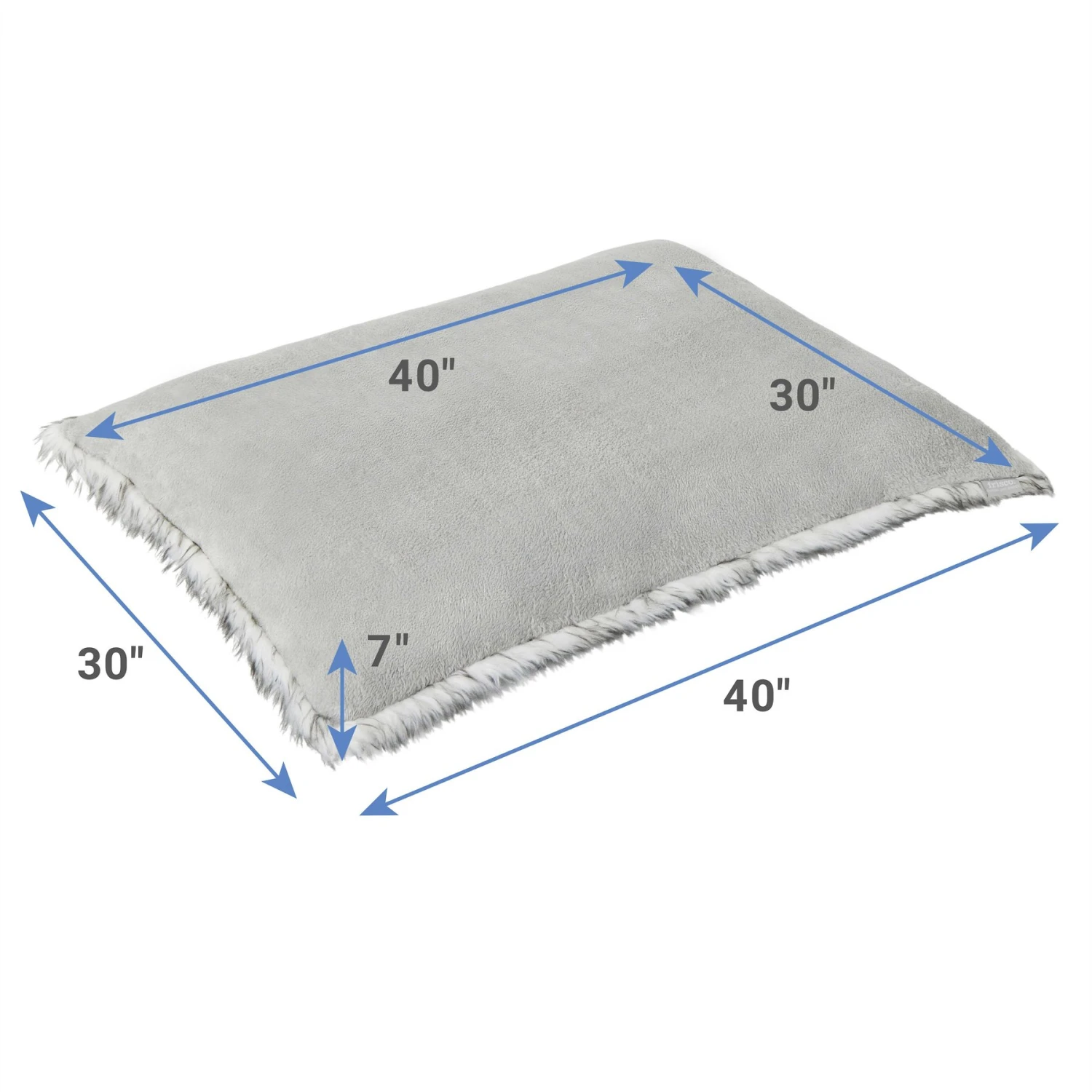 Frisco Buffalo Check Pillow Dog & Cat Bed, Black & White 2 Frisco Buffalo Check Pillow Dog & Cat Bed, Black & White - Image 2