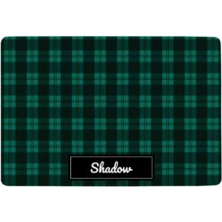 Frisco Plaid Personalized Dog & Cat Placemat