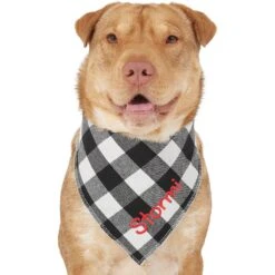 Frisco Buffalo Check Embroidered Personalized Dog & Cat Bandana -Frisco 301162 PT6. AC SS1800 V1628536015