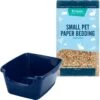Frisco High Sided Small Pet Litter Box & Frisco Small Pet Paper Bedding