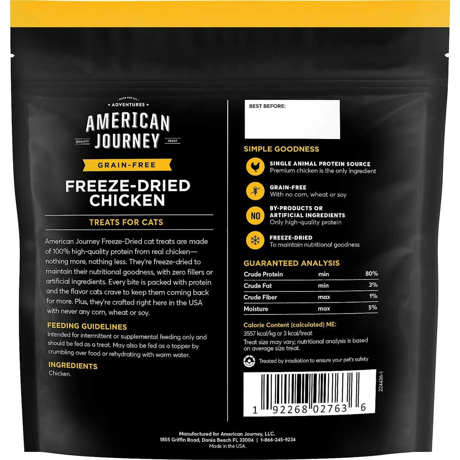 Frisco Top Loading Cat Kennel & American Journey 100% Chicken Freeze-Dried Grain-Free Cat Treats 7 Frisco Top Loading Cat Kennel & American Journey 100% Chicken Freeze-Dried Grain-Free Cat Treats - Image 7