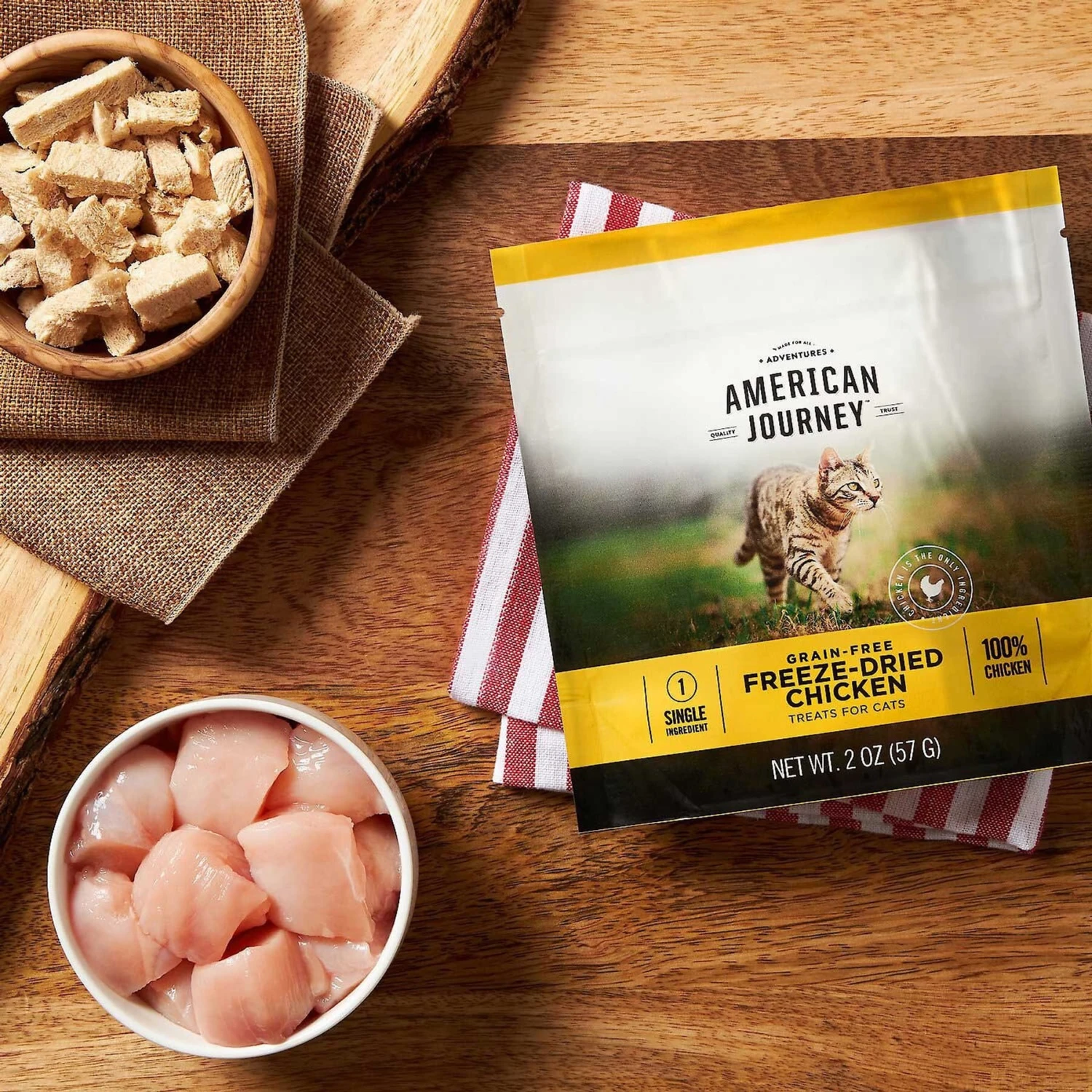 Frisco Top Loading Cat Kennel & American Journey 100% Chicken Freeze-Dried Grain-Free Cat Treats 8 Frisco Top Loading Cat Kennel & American Journey 100% Chicken Freeze-Dried Grain-Free Cat Treats - Image 8