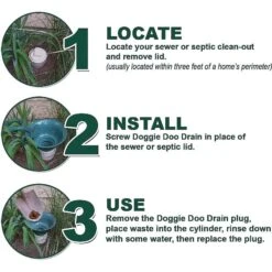 Doggie Doo Drain Pet Waste Removal & Frisco Spring Action Foldable Dog Pooper Scooper -Frisco 303292 PT4. AC SS1800 V1623041566