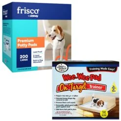 Wee-Wee Pad On Target Trainer & Frisco Premium Dog Training & Potty Pads