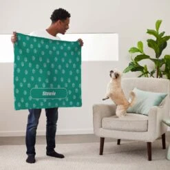 Frisco Personalized Paws Sherpa Cat & Dog Blanket, 30" X 40" -Frisco 303840 PT5. AC SS1800 V1637609559