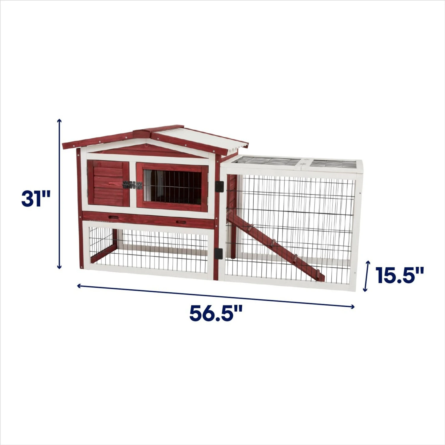 Frisco Wooden Outdoor Rabbit Hutch 2 Frisco Wooden Outdoor Rabbit Hutch - Image 2