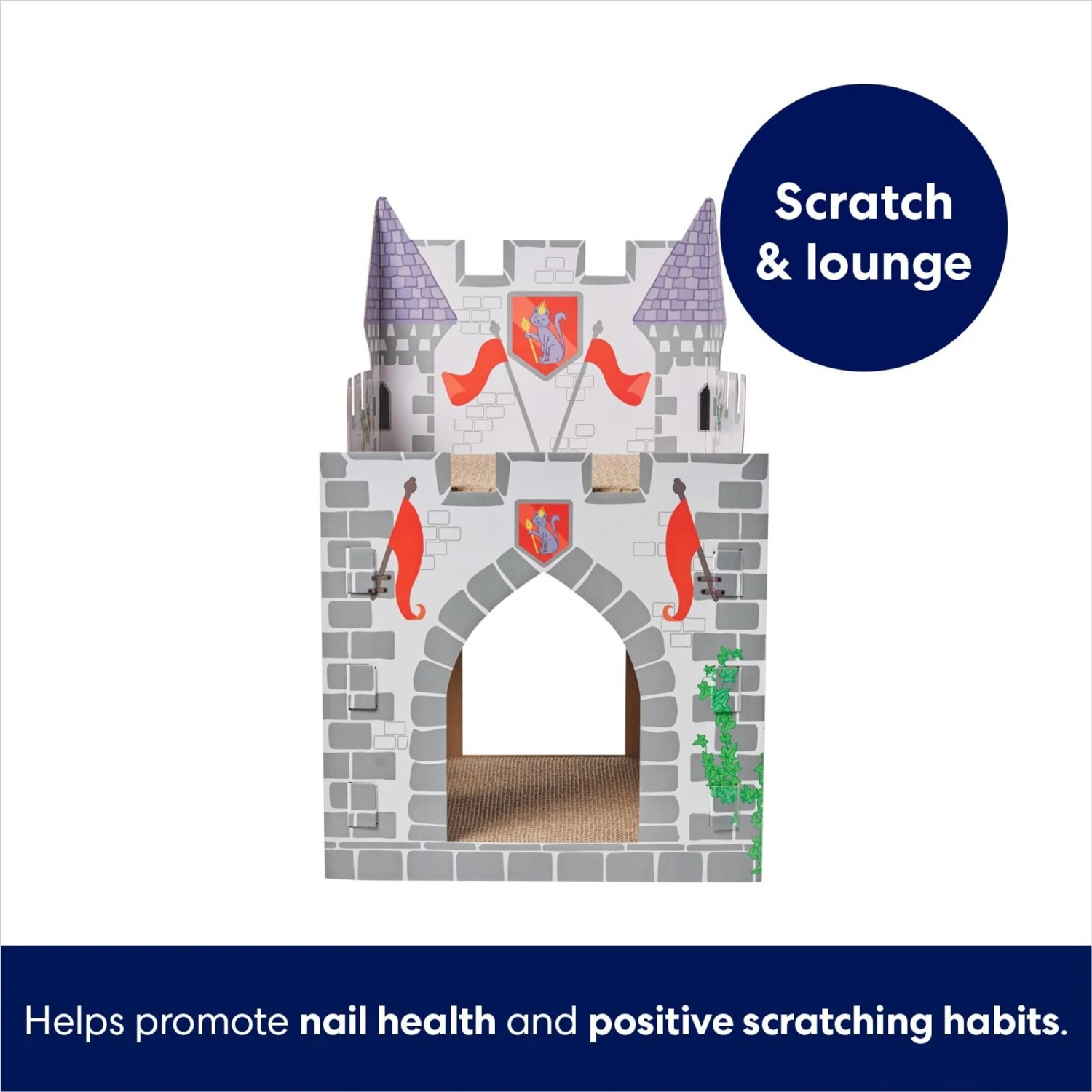 Frisco Castle Cardboard Cat House, 2-Story 3 Frisco Castle Cardboard Cat House, 2-Story - Image 3