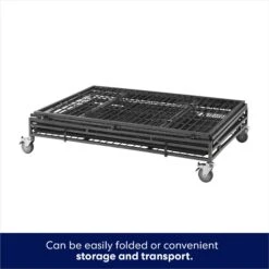 Frisco Ultimate Lightweight Heavy Duty Foldable & Stackable Steel Metal Single Door Dog Crate -Frisco 326416 PT3. AC SS1800 V1646859919