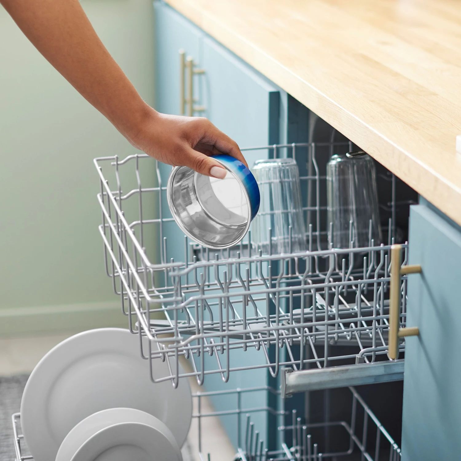 Frisco Ombre Design Stainless Steel Dog & Cat Bowl 7 Frisco Ombre Design Stainless Steel Dog & Cat Bowl - Image 7