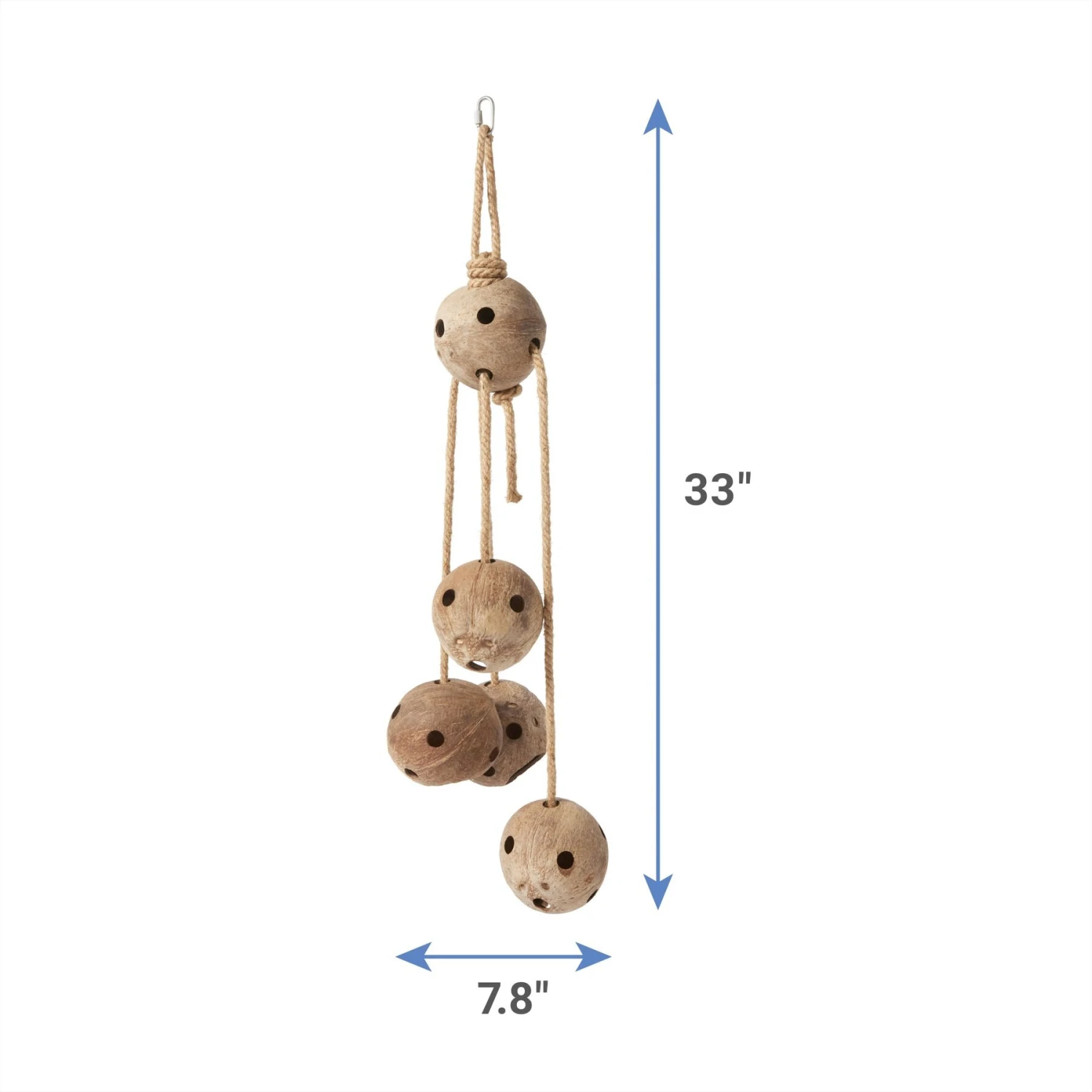 Frisco Holey-Moley Coconut Foraging Bird Toy 2 Frisco Holey-Moley Coconut Foraging Bird Toy - Image 2