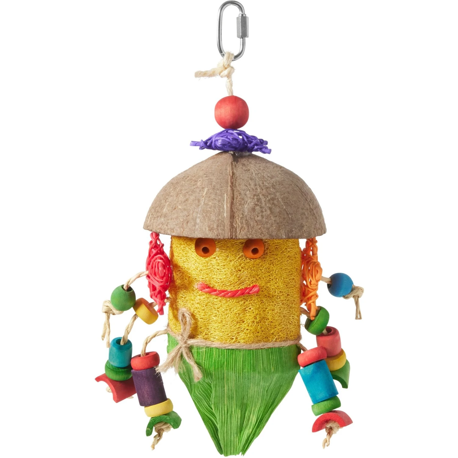 Frisco Tropical Hula Tiki Bird Chew Toy 1 Frisco Tropical Hula Tiki Bird Chew Toy