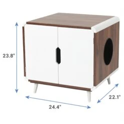 Frisco Mid-Century Modern Side Table Cat Litter Box Cover 6 Frisco Mid-Century Modern Side Table Cat Litter Box Cover -Frisco 334645 PT2. AC SS1800 V1653488914