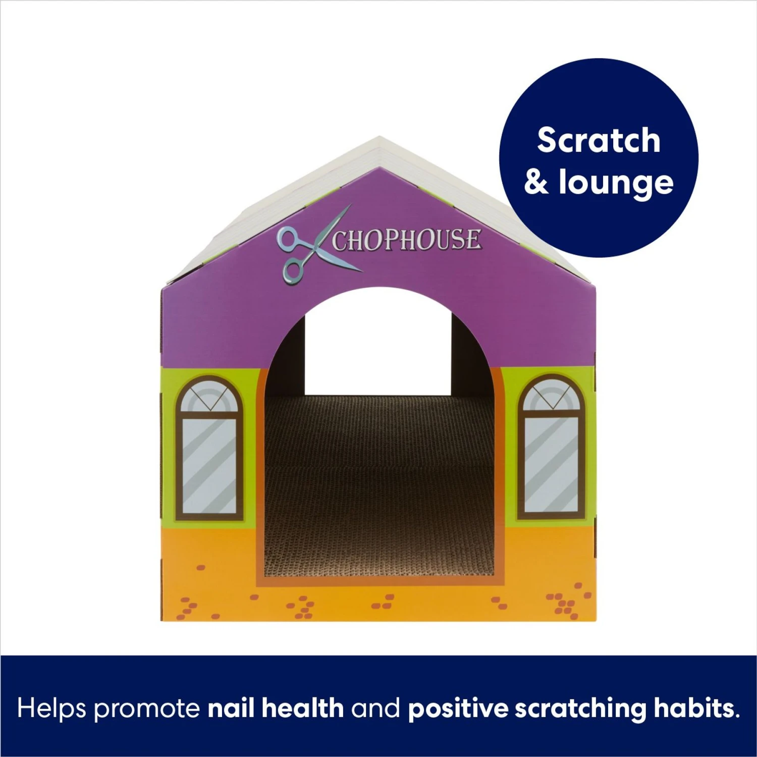 Frisco Halloween A-Paw-Thecary & Chop House Cardboard Cat House With Catnip 3 Frisco Halloween A-Paw-Thecary & Chop House Cardboard Cat House With Catnip - Image 3