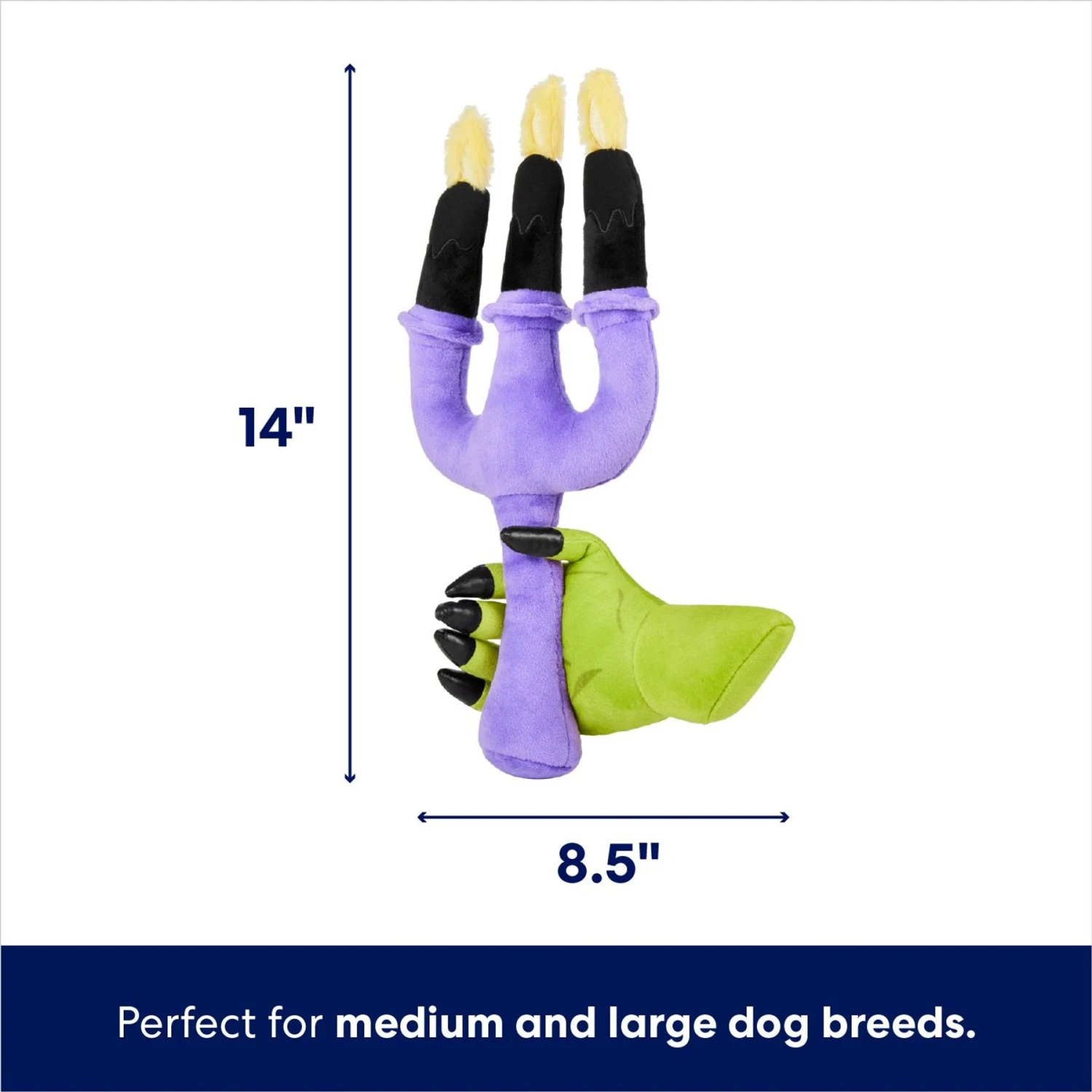 Frisco Halloween Candelabra Plush Squeaky Dog Toy 2 Frisco Halloween Candelabra Plush Squeaky Dog Toy - Image 2