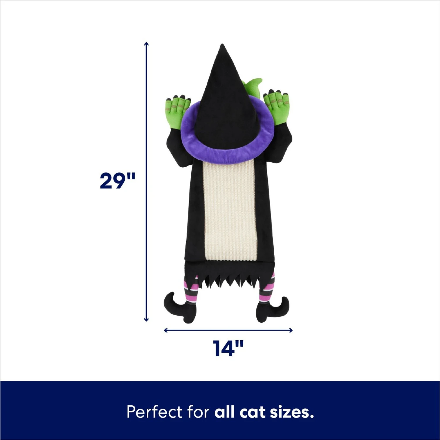 Frisco Halloween Witch Doorknob Hanger Cat Toy With Catnip 2 Frisco Halloween Witch Doorknob Hanger Cat Toy With Catnip - Image 2