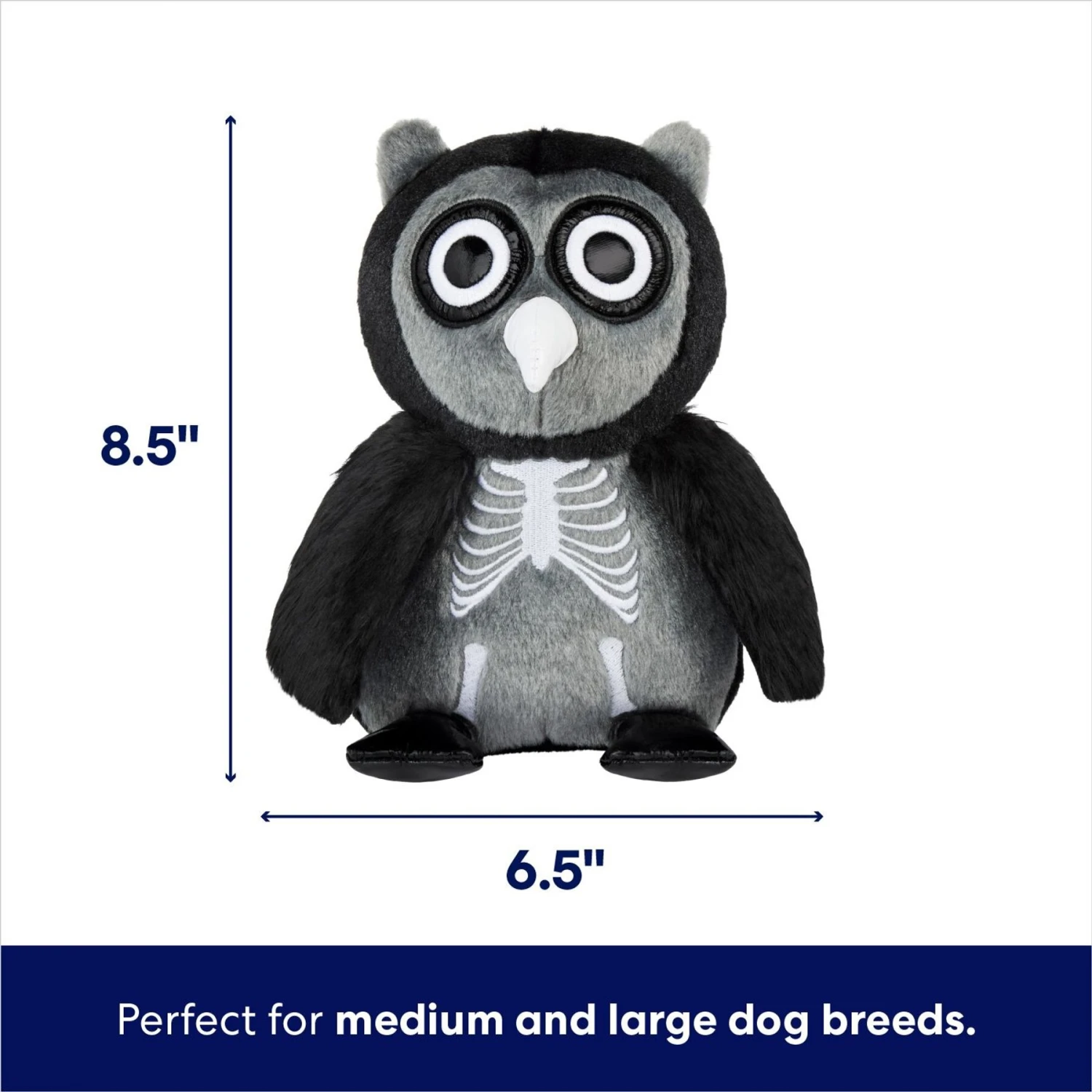 Frisco Halloween Spooky Owl Plush Squeaky Dog Toy 2 Frisco Halloween Spooky Owl Plush Squeaky Dog Toy - Image 2