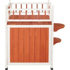 Frisco Outdoor Wooden Cat House With Elevated Balcony Steps -Frisco 360998 PT2. AC SS1800 V1657828189