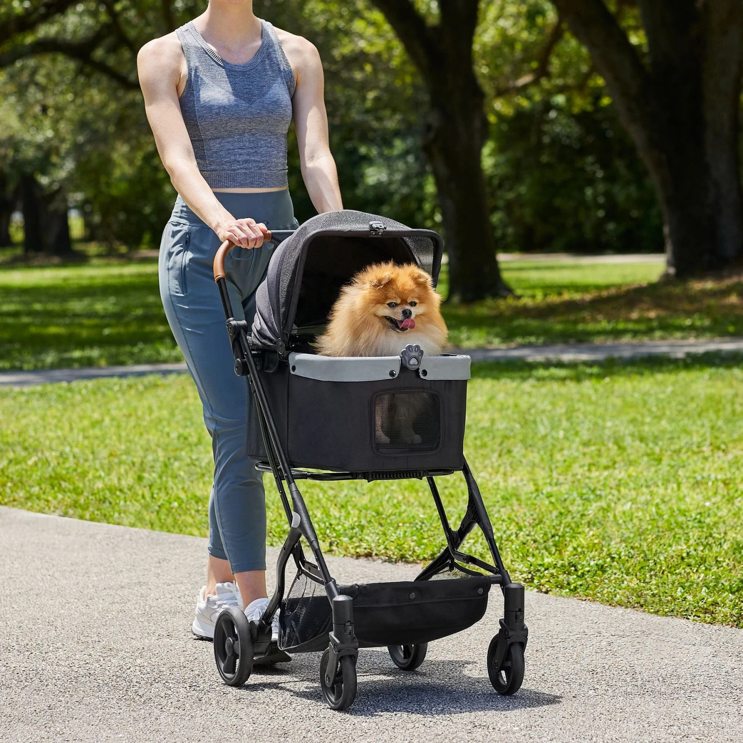Frisco Modern No-Zip, Collapsible Cat & Dog Stroller 1 Frisco Modern No-Zip, Collapsible Cat & Dog Stroller