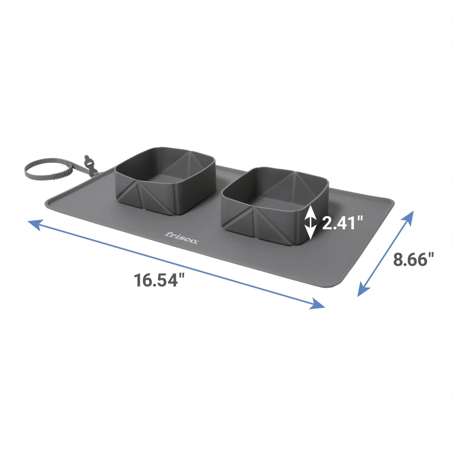 Frisco Travel Silicone Dog & Cat Travel Double Diner Bowl 2 Frisco Travel Silicone Dog & Cat Travel Double Diner Bowl - Image 2