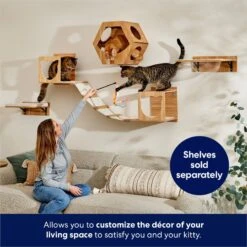 Frisco Hexagon Wall Mounted Cat Wall Shelf 8 Frisco Hexagon Wall Mounted Cat Wall Shelf -Frisco 373445 PT3. AC SS1800 V1675692702