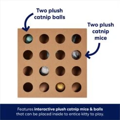 Frisco Interactive Wooden Cat Toy Box With Catnip 7 Frisco Interactive Wooden Cat Toy Box With Catnip -Frisco 506178 PT2. AC SS1800 V1671568357
