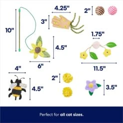 Frisco Spring Plush, Teaser, Ball & Tunnel Variety Pack Cat Toy With Catnip, 10 Count 7 Frisco Spring Plush, Teaser, Ball & Tunnel Variety Pack Cat Toy With Catnip, 10 Count -Frisco 541590 PT2. AC SS1800 V1672936931