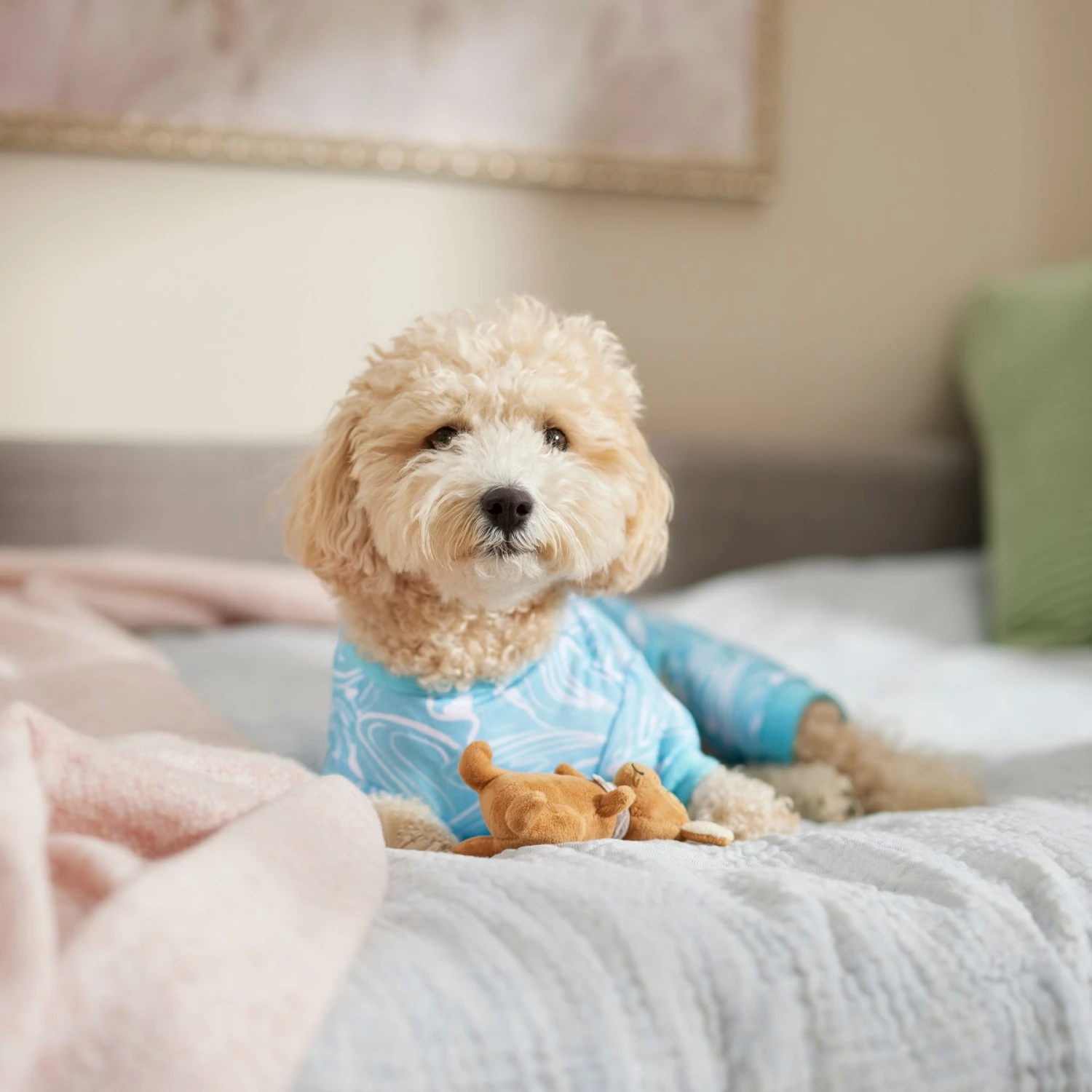 Frisco Blue Ocean Waves Dog & Cat Jersey PJs 5 Frisco Blue Ocean Waves Dog & Cat Jersey PJs - Image 5
