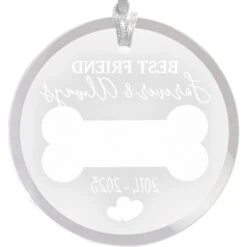 Frisco "Best Friend" Round Shaped Personalized Ornament -Frisco 582606 PT3. AC SS1800 V1697131877