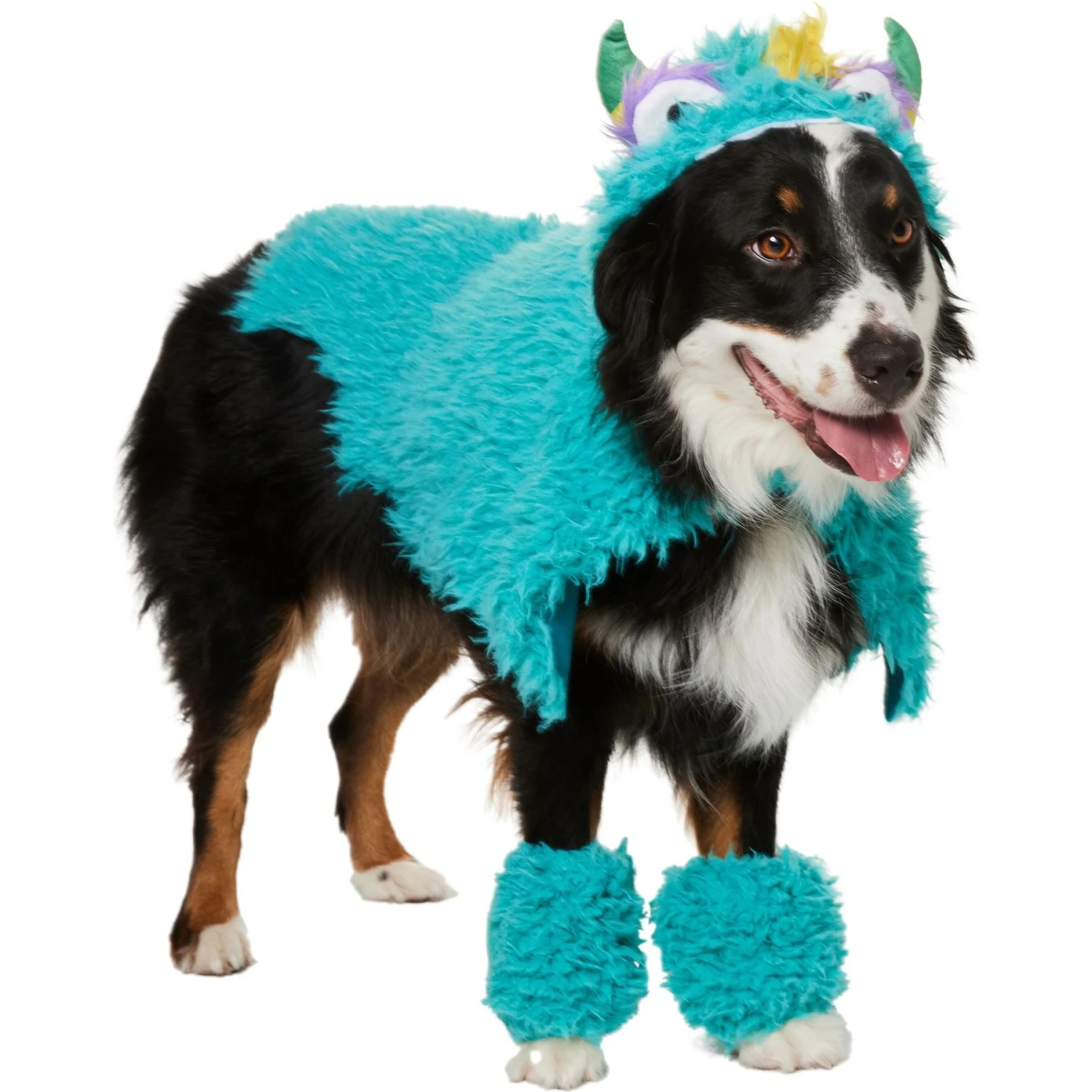 Frisco Faux Fur Monster Clash Dog & Cat Costume 1 Frisco Faux Fur Monster Clash Dog & Cat Costume
