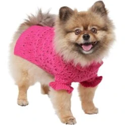 Frisco Ruffle Knit Pointelle Dog & Cat Turtleneck Sweater 10 Frisco Ruffle Knit Pointelle Dog & Cat Turtleneck Sweater -Frisco 720646 PT2. AC SS1800 V1703194381