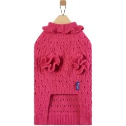 Frisco Ruffle Knit Pointelle Dog & Cat Turtleneck Sweater 12 Frisco Ruffle Knit Pointelle Dog & Cat Turtleneck Sweater -Frisco 720646 PT4. AC SS1800 V1693234237