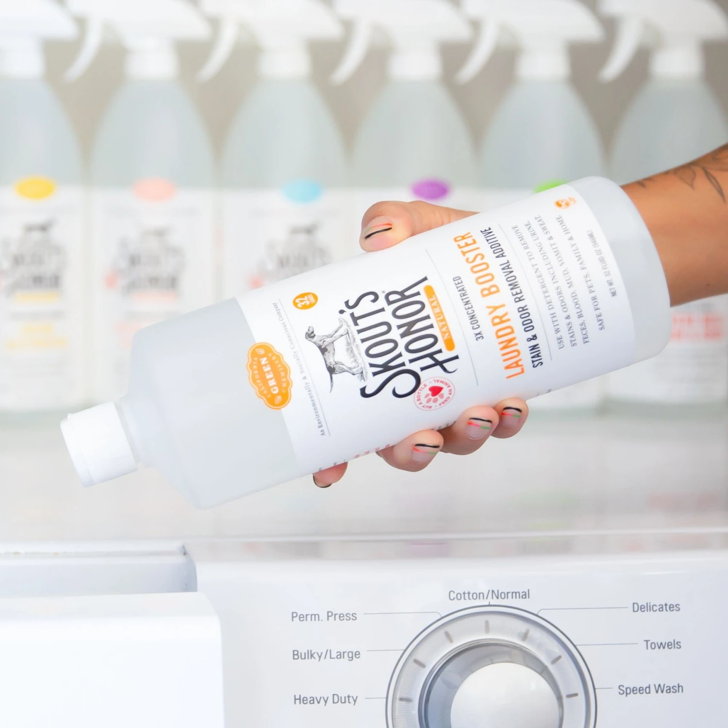 Skout's Honor Laundry Booster Stain & Odor Removal Additive, 32-oz Bottle & Frisco Washable Female Diaper 5 Skout's Honor Laundry Booster Stain & Odor Removal Additive, 32-oz Bottle & Frisco Washable Female Diaper - Image 5