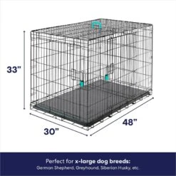 Frisco Heavy Duty Enhanced Lock Double Door Fold & Carry Wire Dog Crate & Mat Kit & MidWest Quiet Time Fleece Dog Crate Mat 11 Frisco Heavy Duty Enhanced Lock Double Door Fold & Carry Wire Dog Crate & Mat Kit & MidWest Quiet Time Fleece Dog Crate Mat -Frisco 947398 PT2. AC SS1800 V1693602742