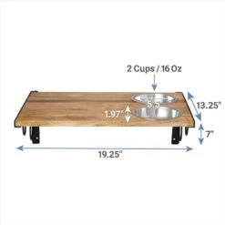 Coziwow Wall Mounted Shelves Set Cat Tree & Frisco Wooden Wall Mounted Stainless Steel Cat Feeding Station With Bowl -Frisco 947694 PT6. AC SS1800 V1693924250