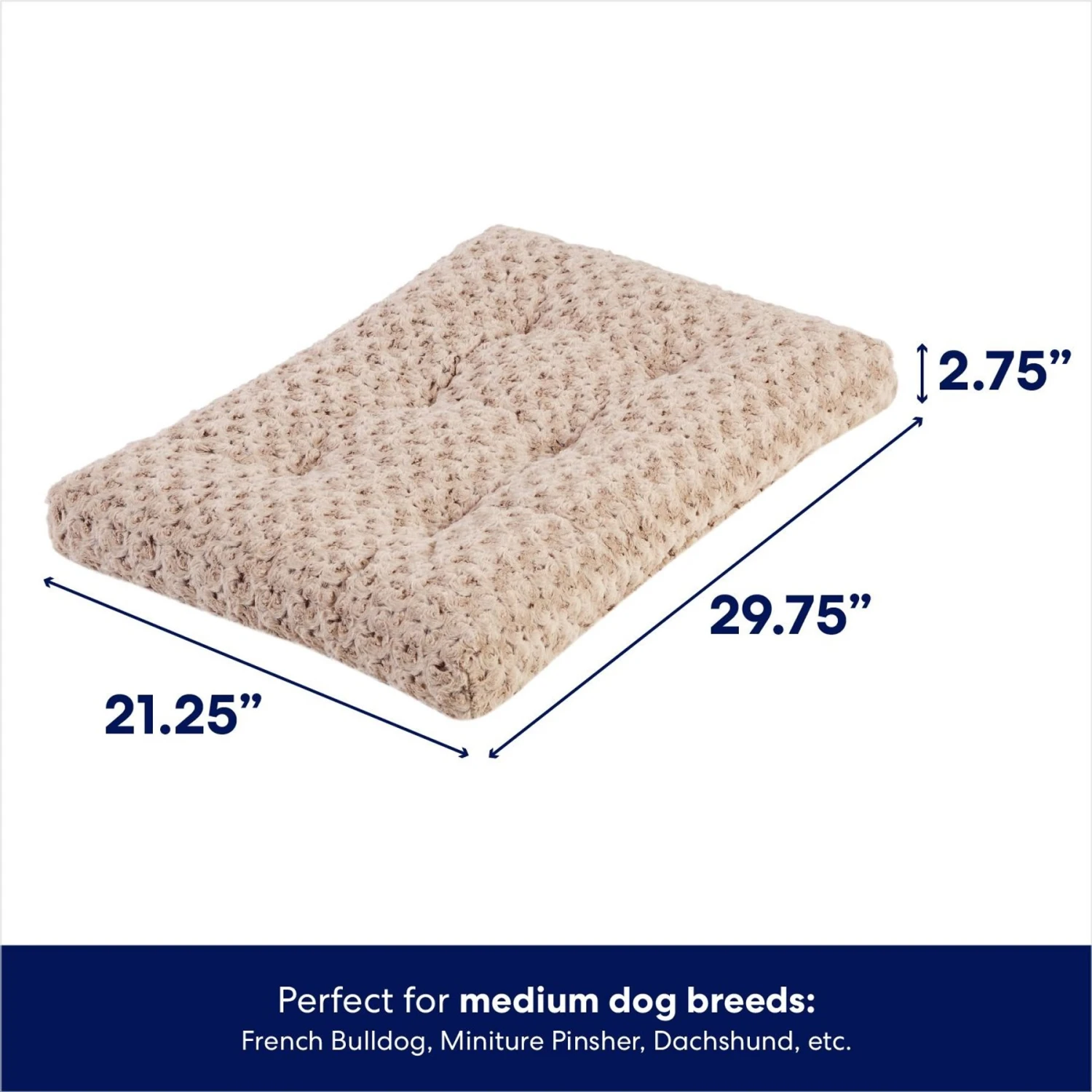 Frisco Double Door Furniture Style Dog Crate, Black & Frisco Swirl Dog Crate Mat 7 Frisco Double Door Furniture Style Dog Crate, Black & Frisco Swirl Dog Crate Mat - Image 7